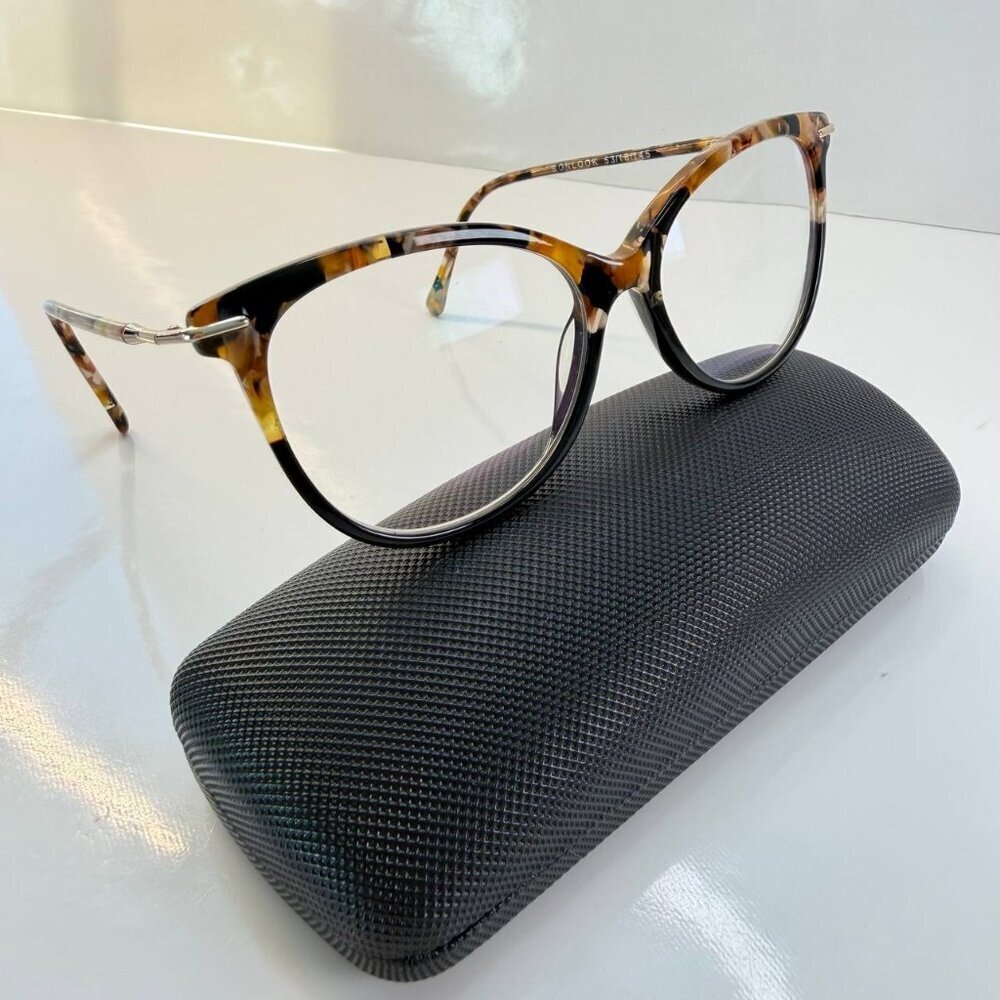 BonLook “Sublime Blackflake” Eyeglasses – Stylish Round Frame
